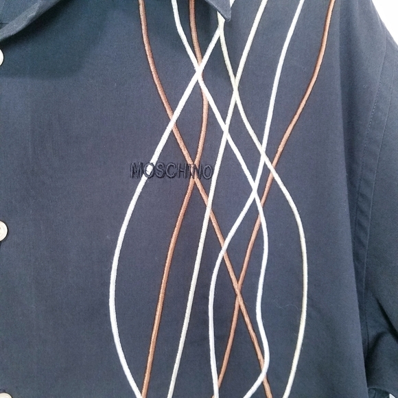 Moschino | Mens Short Sleeve Embroidered S… - Picture 8 of 9